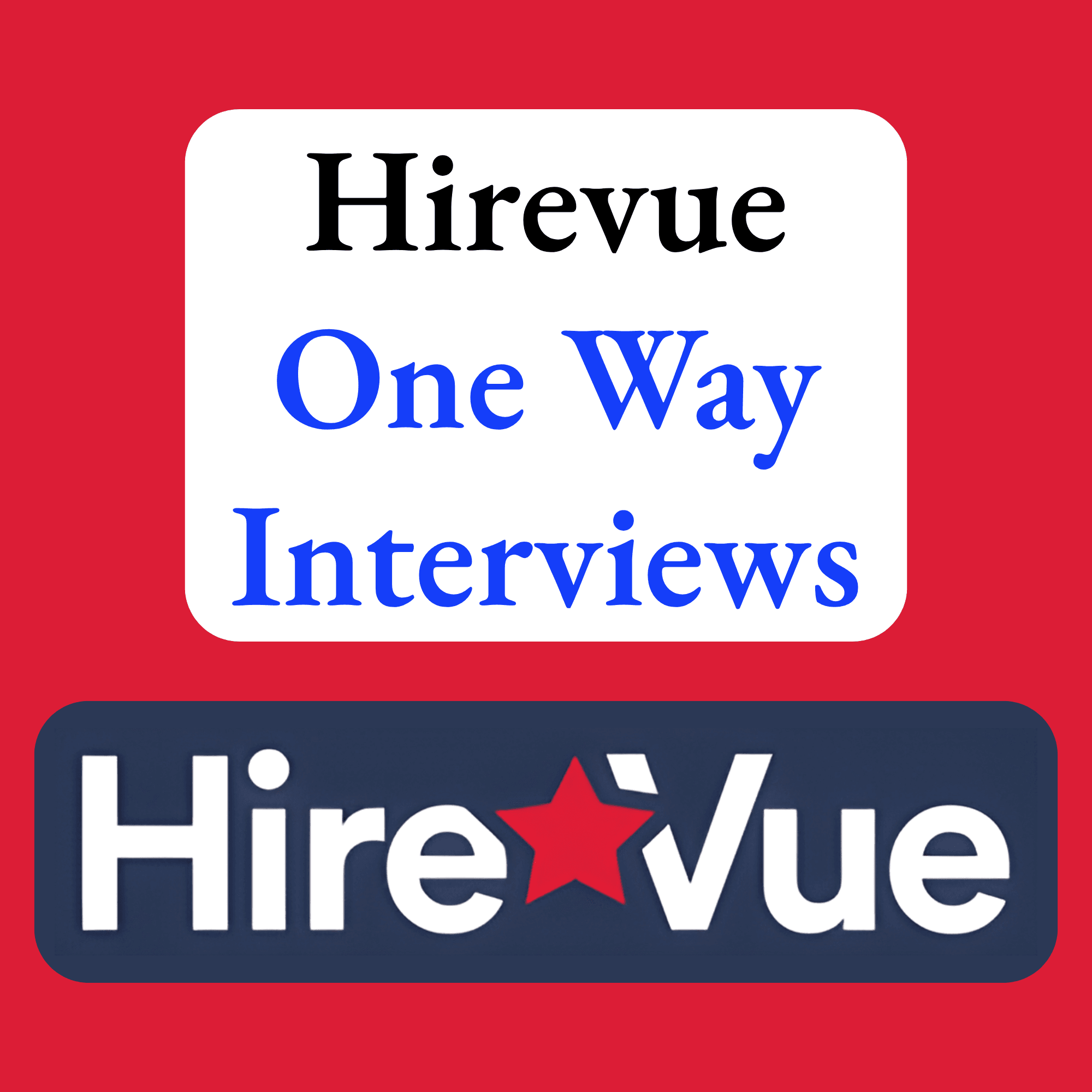 HireVue one way interview tip card